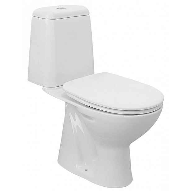 Aqualine - WC kombi Riga, spodní odpad, bílá RG801