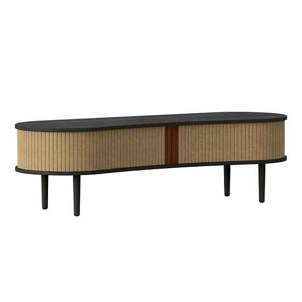 Hnědý TV stolek v dekoru dubu 140x40 cm Audacious – UMAGE