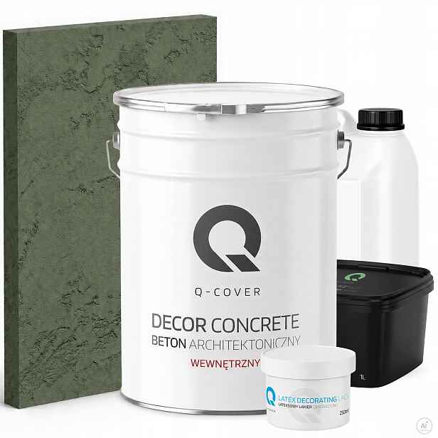 Vnitřní Architektonický Beton Set Zelený Tmavý F466 Komplet 10 m2