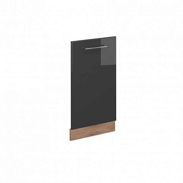 Vicco ČELNÍ PANEL MYČKY Fame-Line Antracitový vysoký lesk 45 cm bez pracovní desky