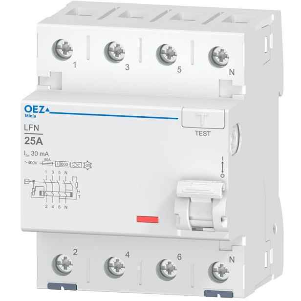 Chránič proudový OEZ LFN-25-4-030A