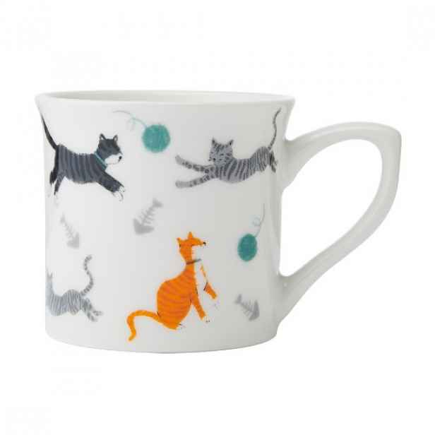 Porcelánový hrnek, 250 ml, Kočka - Mikasa