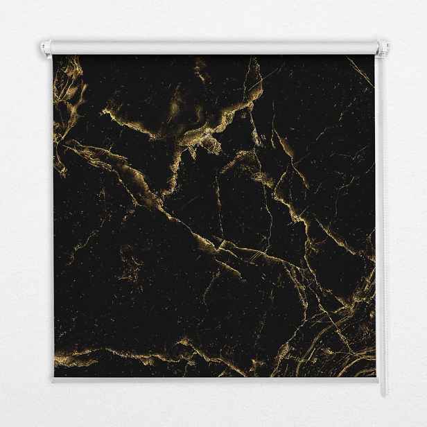 TULUP VNITŘNÍ roleta - okenní roleta - roleta - 60x140 cm - Černý mramor