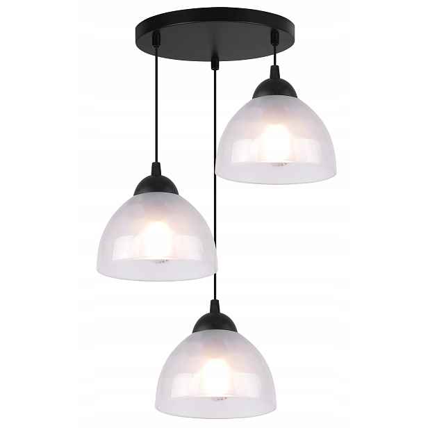 Závěsná Lampa Stropní Lustr Trojitý Bílá Skleněná Stínidla Do Kuchyně