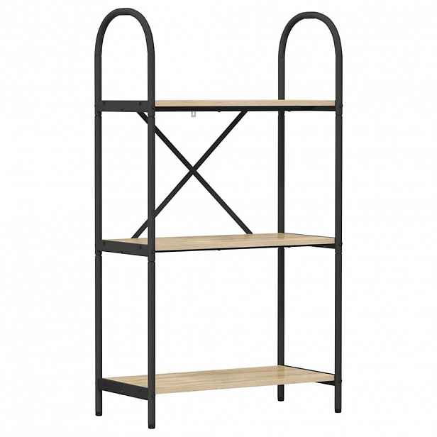 vidaXL Knihovna 3 úrovní 60 x 30 x 109 cm Kompozitní dřevo Sonoma dub