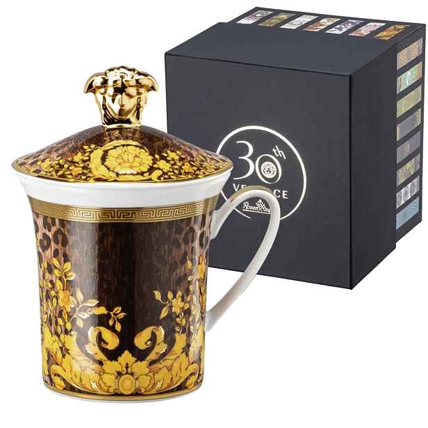 Hrnek s víčkem Versace Wild Floralia limitovaná kolekce 30 let