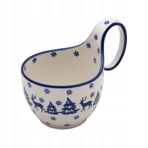 Omáčník Čerpak 11.5 cm Umělecká keramika Bolesławiec dek 1931 Renifery