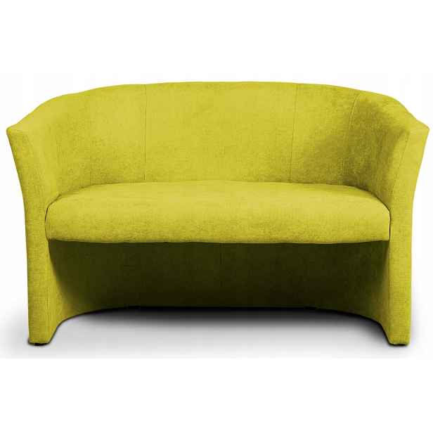 Pohovka Malá pohovka do obývacího pokoje Kancelář Cafe 2 osobová Elegantní z mikrovlákna Žlutá