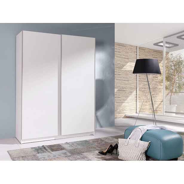 Šatní skříň 150 cm s posuvnými dveřmi WADENA 1 - bílá