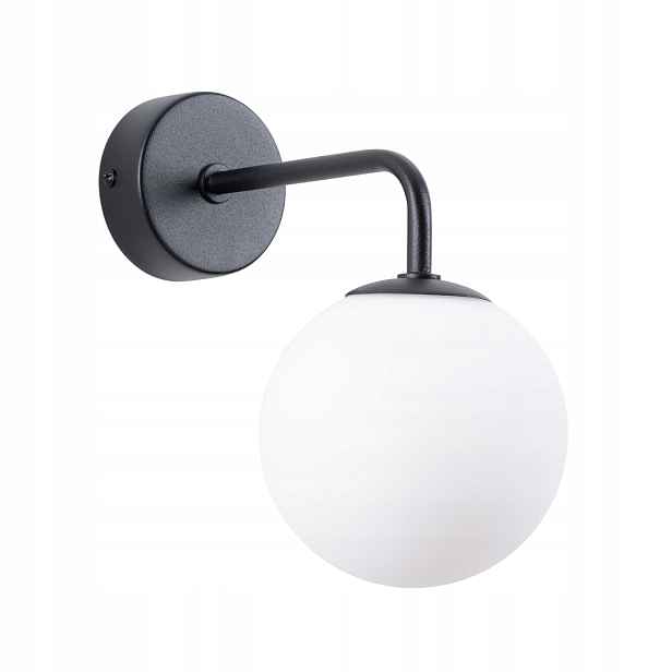 Sollux Lighting Nástěnné svítidlo černá bílá koule 1xG9 8W Astral