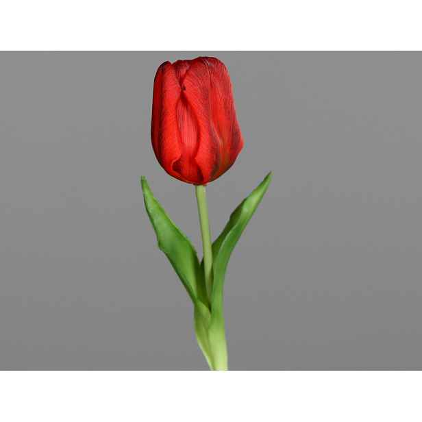 Umělá květina Tulipán 20 cm, červená