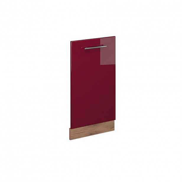 Vicco ČELNÍ PANEL MYČKY Fame-Line Bordó červená vysoký lesk 45 cm bez pracovní desky