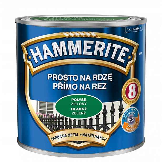 Hammerite Barva na rez 2,5L Zelený Lesk
