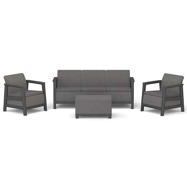 Keter Set SCANDI LINEA 3 SEATERS - Mountain Grey/Grafit