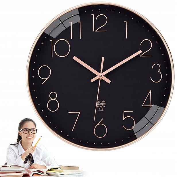 Nástěnné hodiny 30 mm se samoregulací času, ideální pro seniory