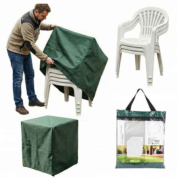 Obal na zahradní židle odolný, voděodolná plachta 68x68x105 x3