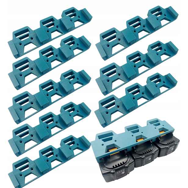 Trojitý držák na 3 baterie je vhodný pro Makita Lxt 18V mini 8ks