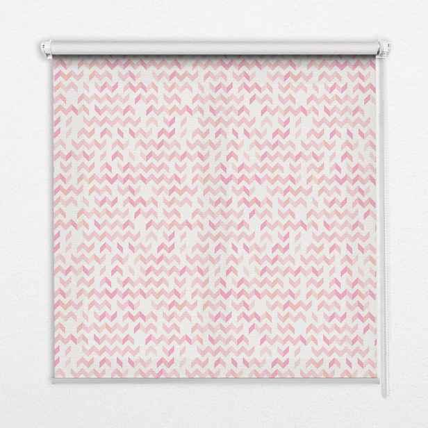 TULUP VNITŘNÍ roleta - okenní roleta - roleta - 60x140 cm - Růžové šipky nahoru dolů