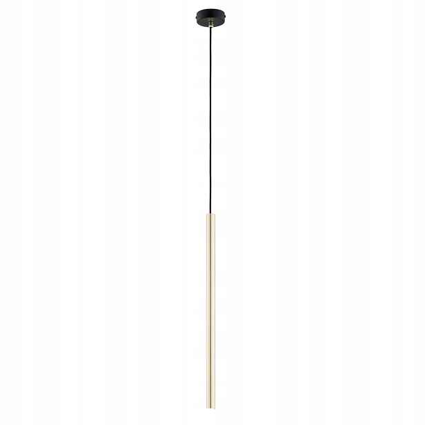 Závěsná bodová lampa zlatá tuba nad stůl ostrovní bar do ložnice Emibig
