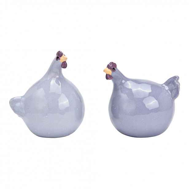 Keramická slepička LILAC CHICKEN fialová - více velikostí Velikost: M