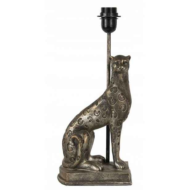 Lampa zlatý Leopard s patinou 25*25*55 cm