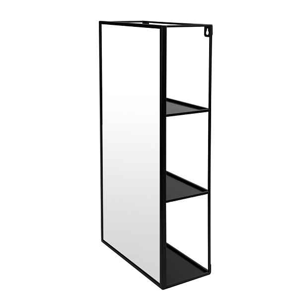 Umbra Nástěnné zrcadlo Cirko černé, velikost 30x13x62