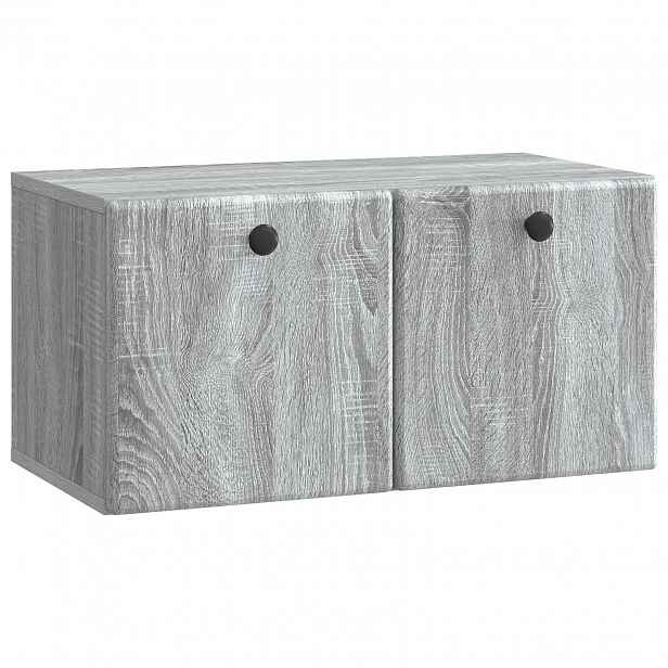vidaXL Nástěnná TV skříň 59,5 x 31 x 30 cm Šedý Sonoma