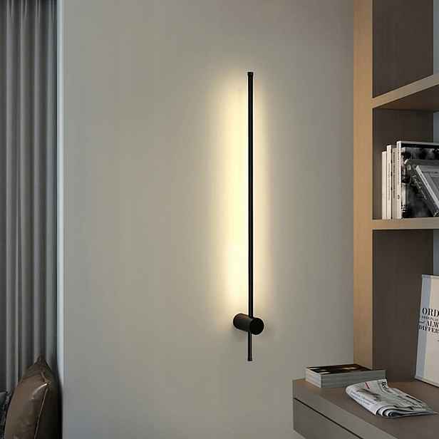 Moderní nástěnná Led lampa 60 cm, lineární nástěnné Led svítidlo z hliníku