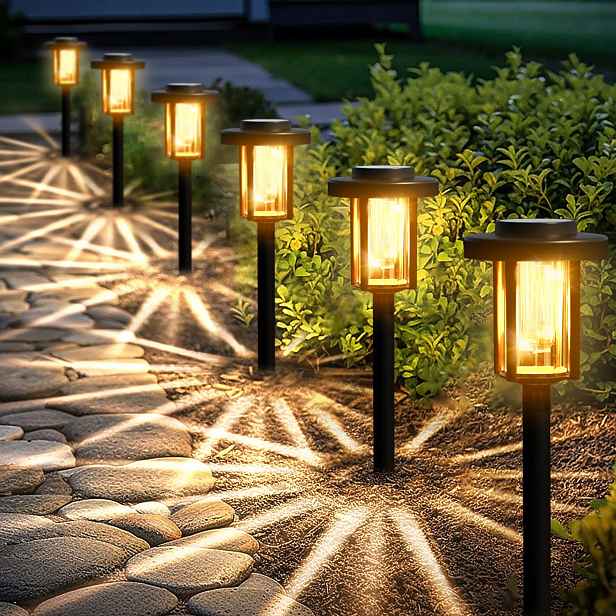 6 Kusů Sada Lamp Solární Led zahradní lampy Zahrada Terasa Stezka Teplá