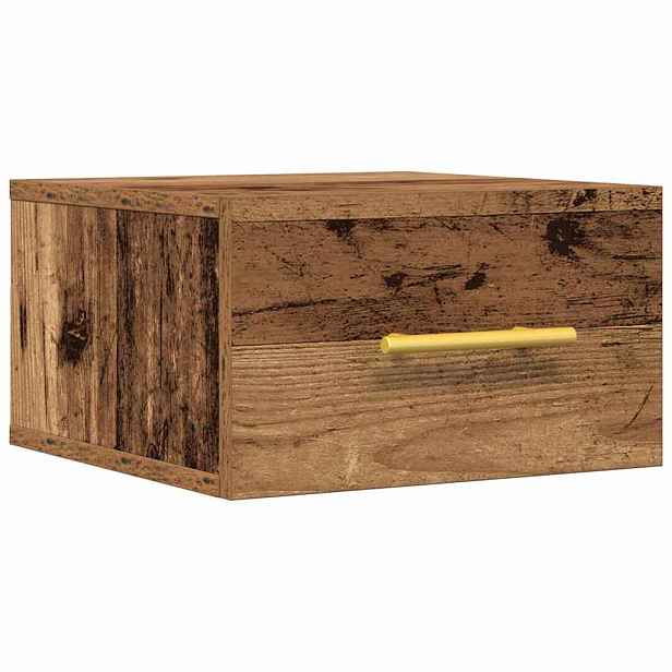 vidaXL Noční skříňka 35 x 35 x 20 cm Kompozitní dřevo Staré dřevo