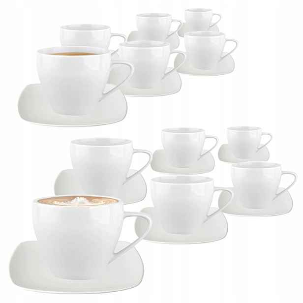 Šálky porcelánová sada pro 12 osob MariaPaula Moderna 250 ml 24 ks