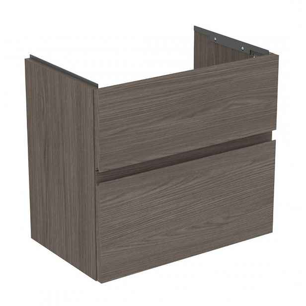 Ideal Standard Finesse - Umyvadlová skříňka, 60x38x55 cm, 2 zásuvky, Dark Elm E3379UR