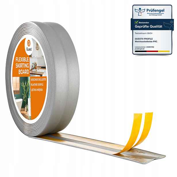Lištová dokončovací páska samolepicí stříbrná Pvc 30x30 mm 15 m