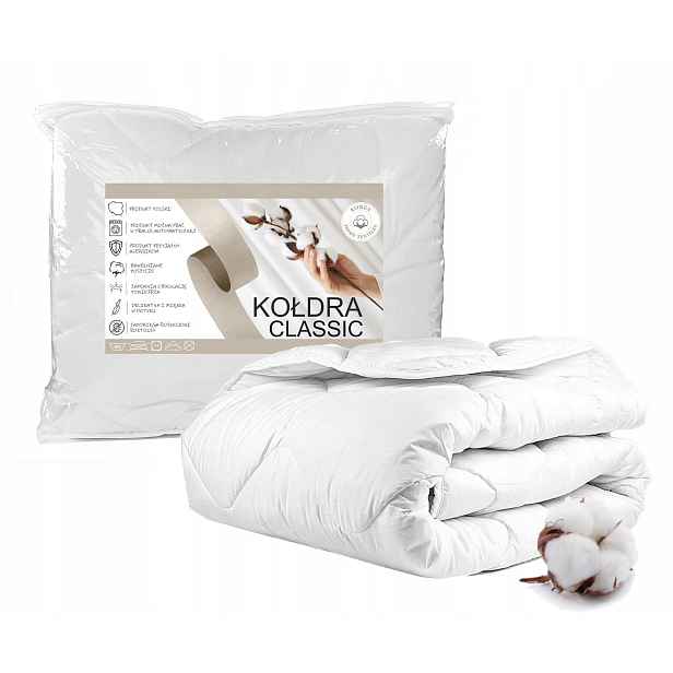 Přikrývka 140X200 Antialergická S Polskou Bavlnou, Prémiová Kvalita S Kufrem