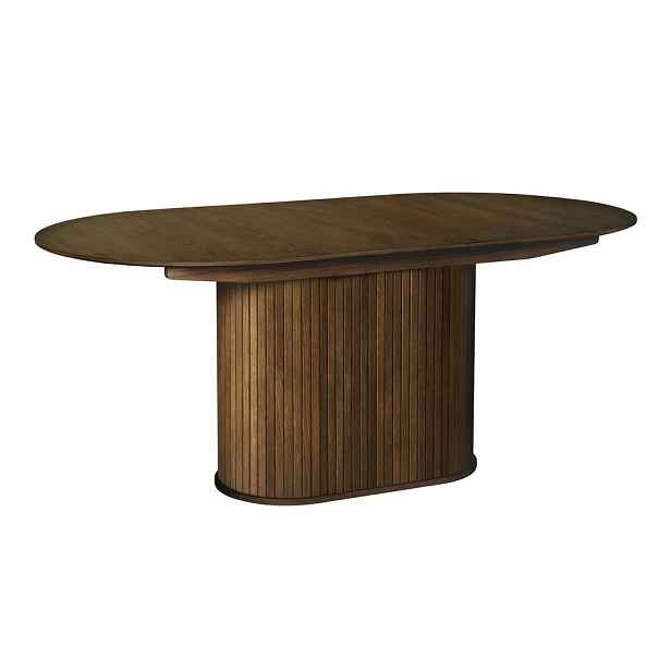 Rozkládací jídelní stůl s přídavnou deskou v dekoru dubu 95x180 cm Nola – Unique Furniture