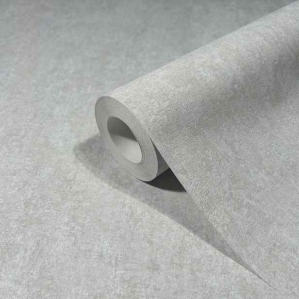 Šedá Vinylová Tapeta S Efektem Betonu Na Flizelině