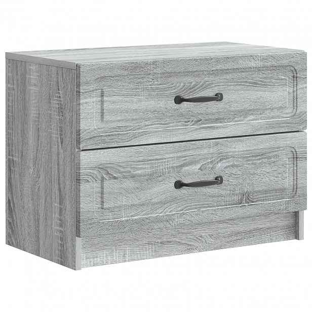 vidaXL Noční skříňka Šedá sonoma 62 x 34,5 x 44,5 cm Kompozitní dřevo