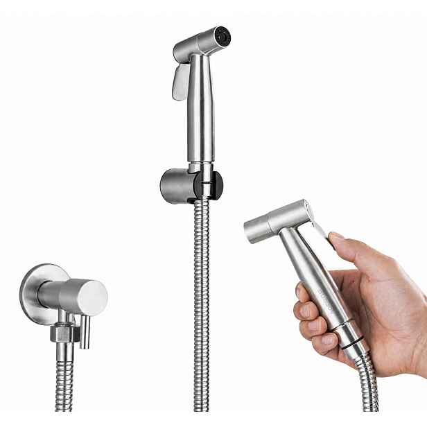 Bidetová Baterie S Bidetovou Podomítkovou Sadou, Bidet Stříbrný Nikl