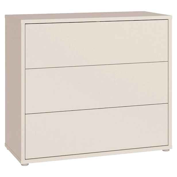 Carryhome KOMODA, pískové barvy, 95/83/42 cm
