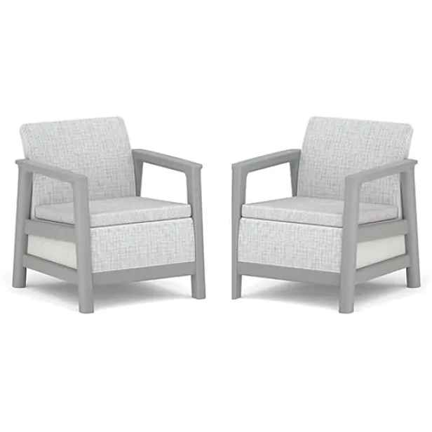 Keter SCANDI LINEA DUO SET - Ash grey/Storm grey