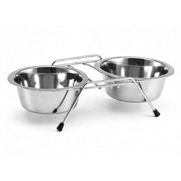 Nerezová miska pro psy DUO PETZ Ø 17 cm