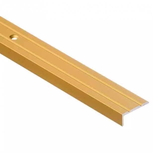 Schodový profil úzký LSW 10X25 1,0 C23 zlatý