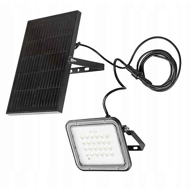 Solární reflektor nad garáž Led s dálkovým ovládáním, variabilní barva 6.5 W, IP65 Rabalux