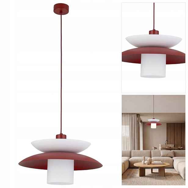 Závěsná lampa Verado bílá, moderní, nastavitelná do kuchyně Tk Lighting