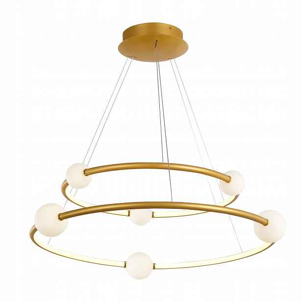 Lausanne Závěsná lampa Hnědá Moderní kulatá Led 86W 3000K 4600lm IP20