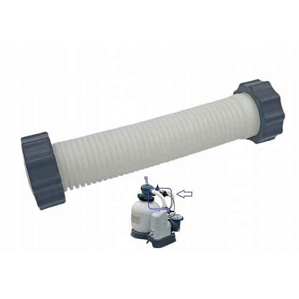Připojovací hadice 38 mm pro připojení ventilu k motoru, pískový filtr 28680