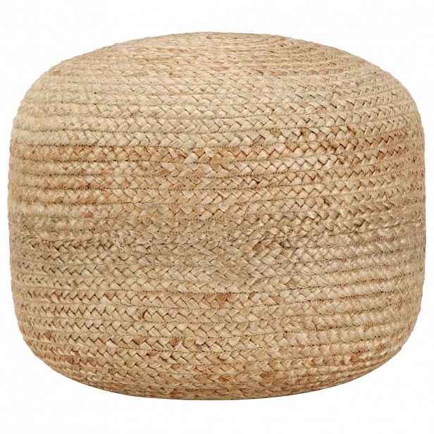 vidaXL Ručně vyrobený sedací puf 45 x 30 cm juta