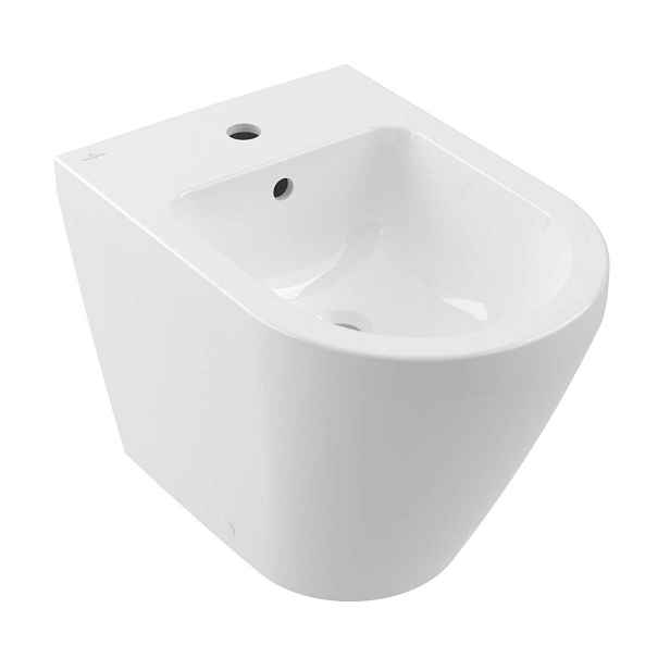 Villeroy & Boch Architectura - Stojící bidet, s přepadem, otvor pro baterii, CeramicPlus, alpská bílá 742800R1