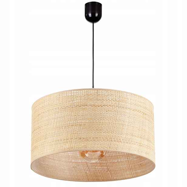 Závěsná Stropní Lampa Boho Ratanová 40 CM, Ratanová Led, Polská Lampa