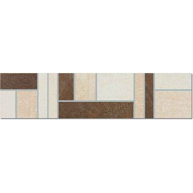 Dekor Multi Tahiti béžovohnědá 8x33 cm mat DDPL4510.1